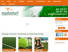 Tablet Screenshot of mantenturf.com